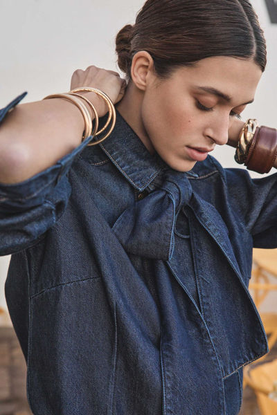 Picture of DARIA BLOUSE WITH PUSSY BOW